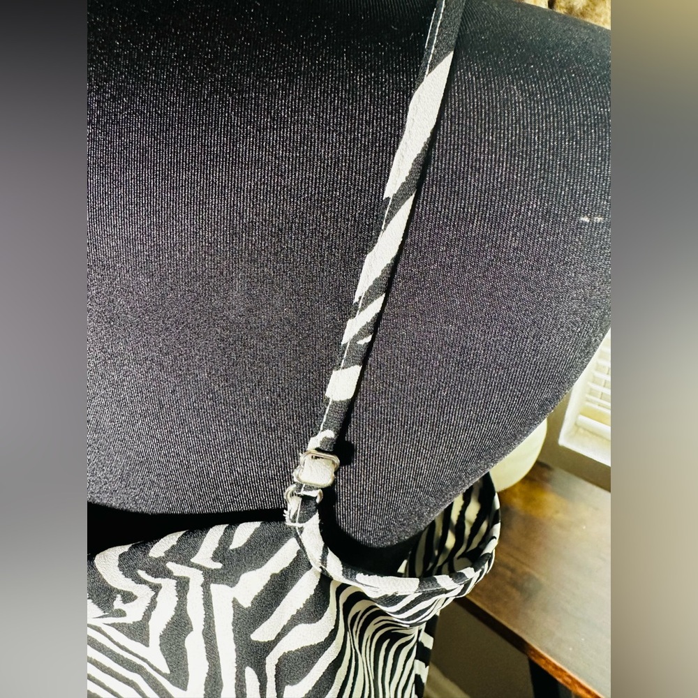 Banana Republic Zebra Slip Dress Size 10 - Picture 3 of 4